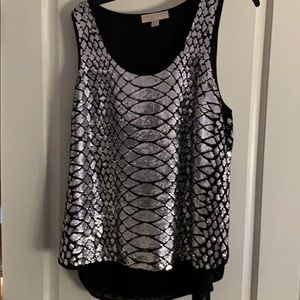 Micheal kors sparkle dress tank top